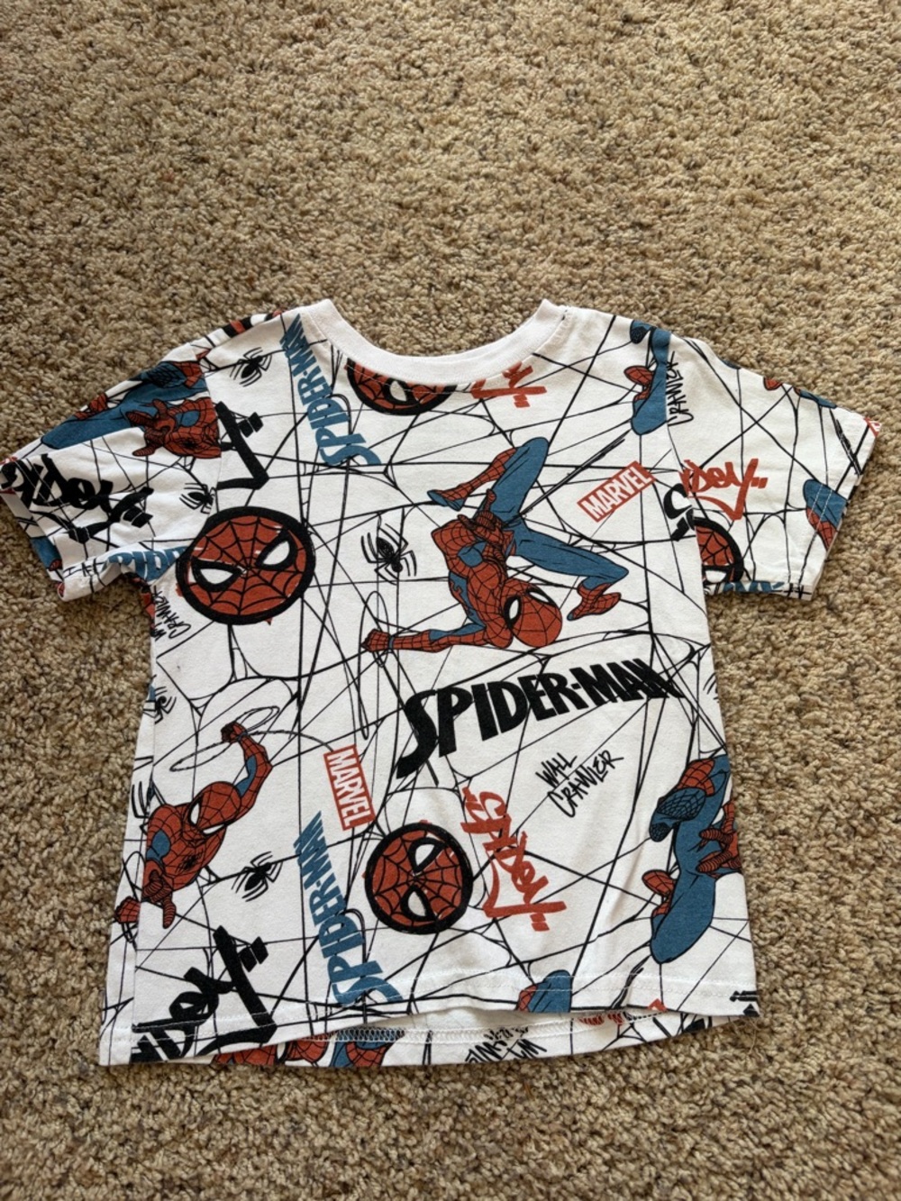Marvel Spider-Man Tee - White, Red, Blue